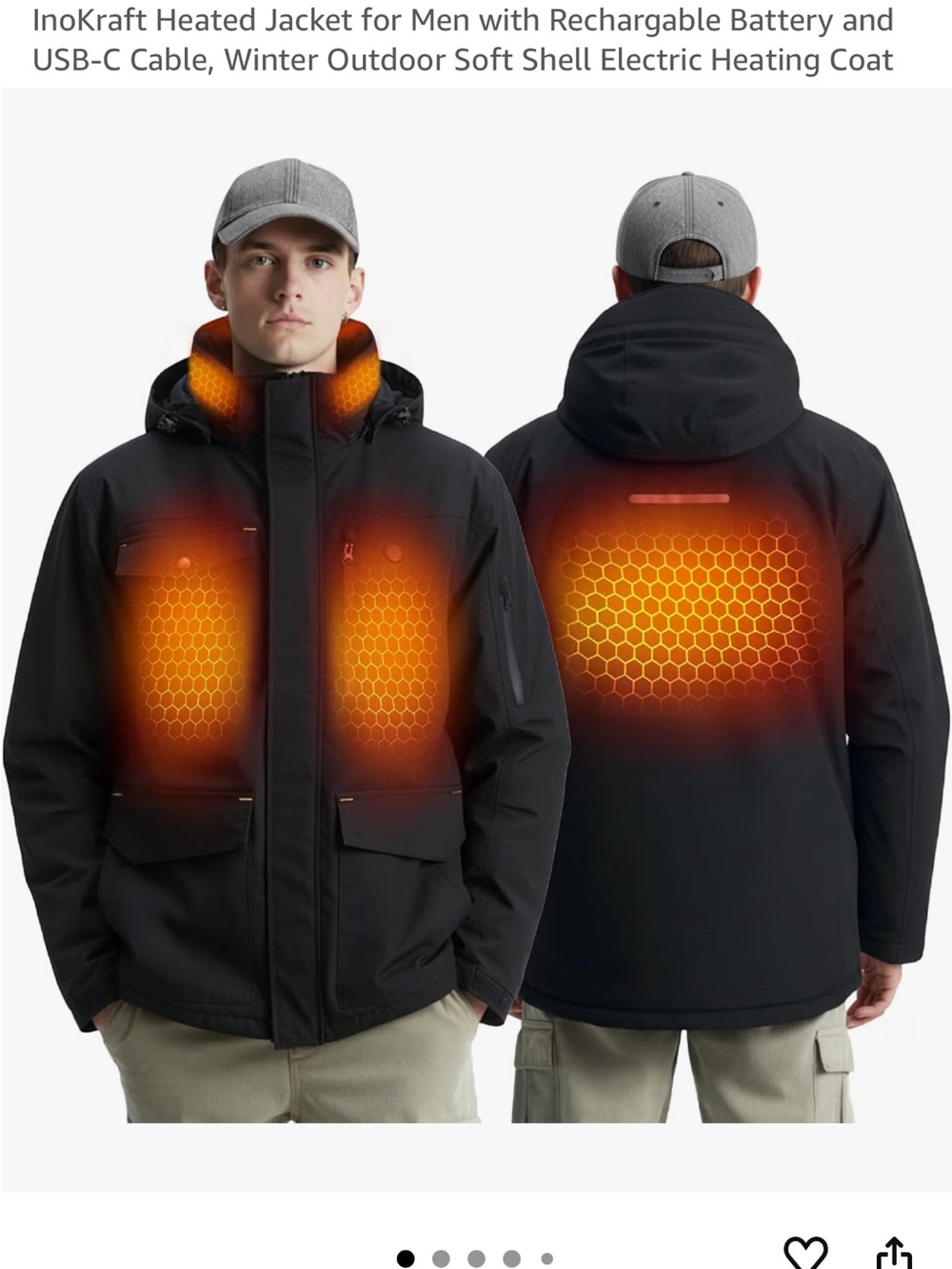 Men’s Heated Soft Shell Jacket - Black